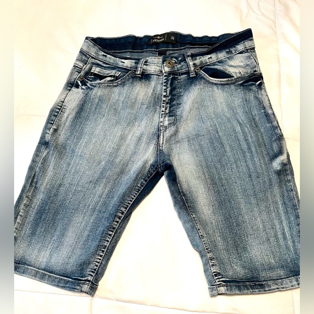 Nickdanger Men's Blue Denim Shorts